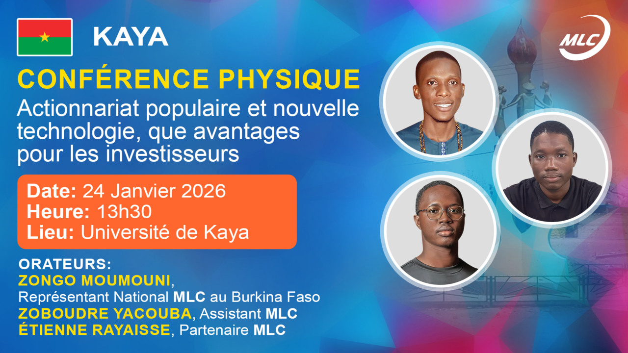 Kaya. Conférence physique. Actionnariat populaire et nouvelle technologie, que avantages pour les investisseurs
