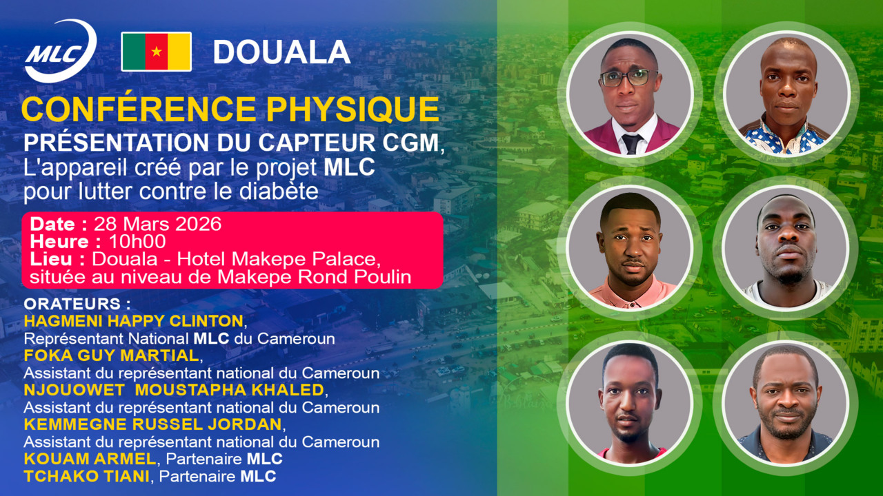 Conférence physique.  PRÉSENTATION DU CAPTEUR CGM, L'appareil créé par le projet MLC pour lutter contre le diabète.