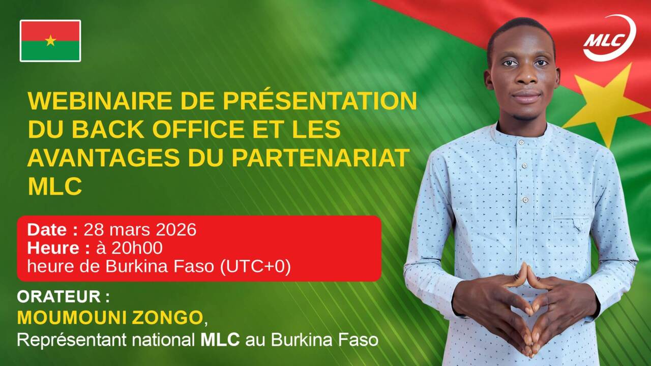 Webinaire de présentation du back office et les avantages du partenariat MLC
