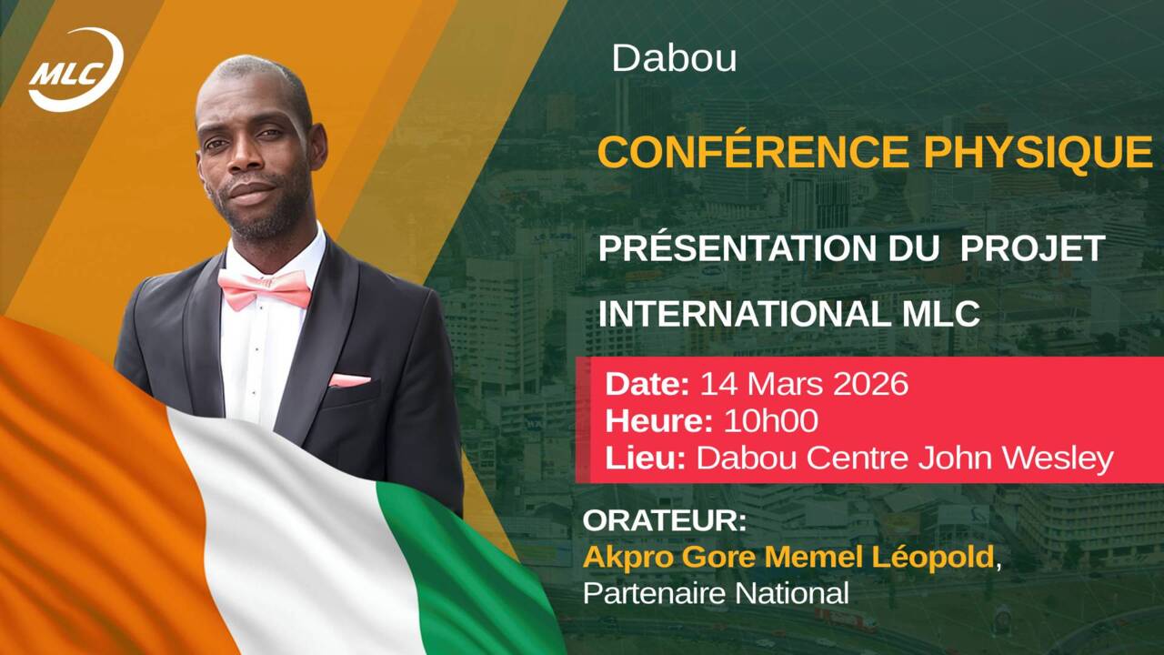 Dabou. Conférence physique. Рrésentation du projet international MLC