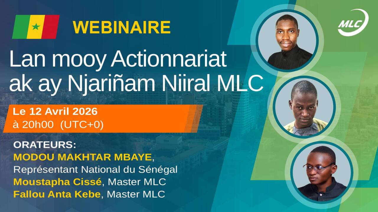 Webinaire. Lan mooy Actionnariat ak ay Njariñam Niiral MLC