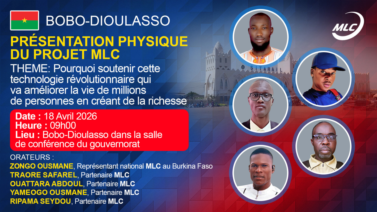 Bobo Dioulasso. Présentation physique du projet MLC