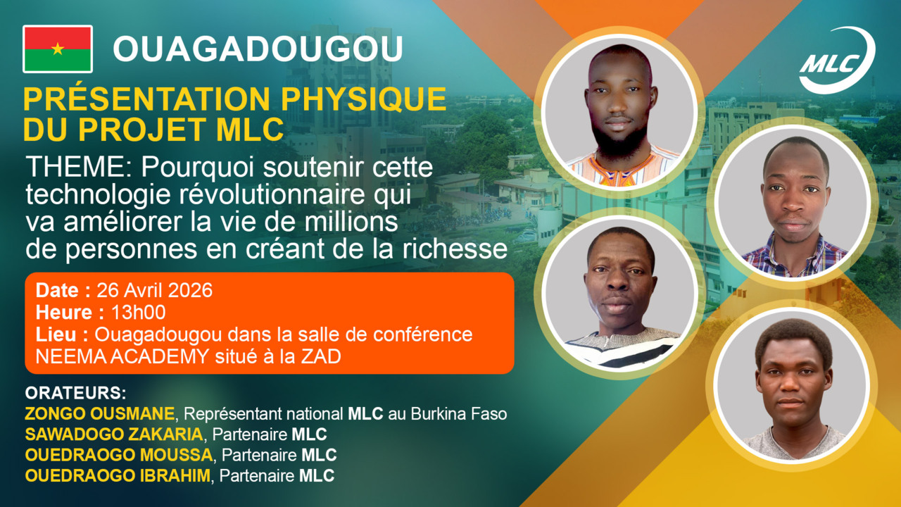 Ouagadougou. Présentation physique du projet MLC.