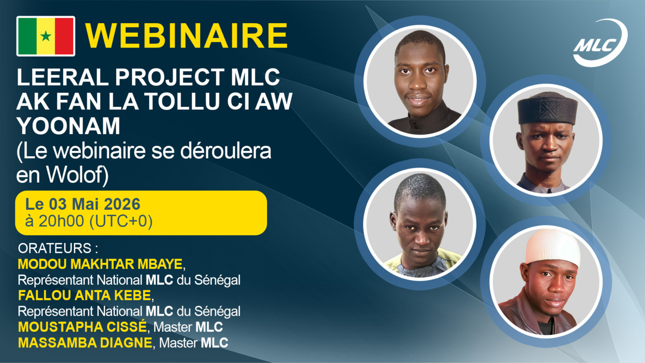 Webinaire. Leeral project MLC ak fan la tollu ci aw yoonam