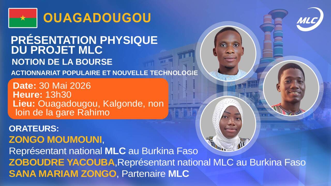 Ouagadougou. Présentation physique du projet MLC