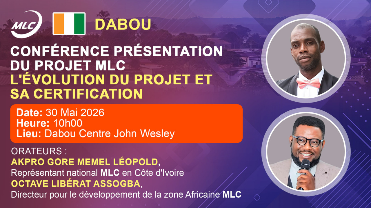 Dabou. Conférence présentation du projet MLC. L'évolution du projet et sa certification