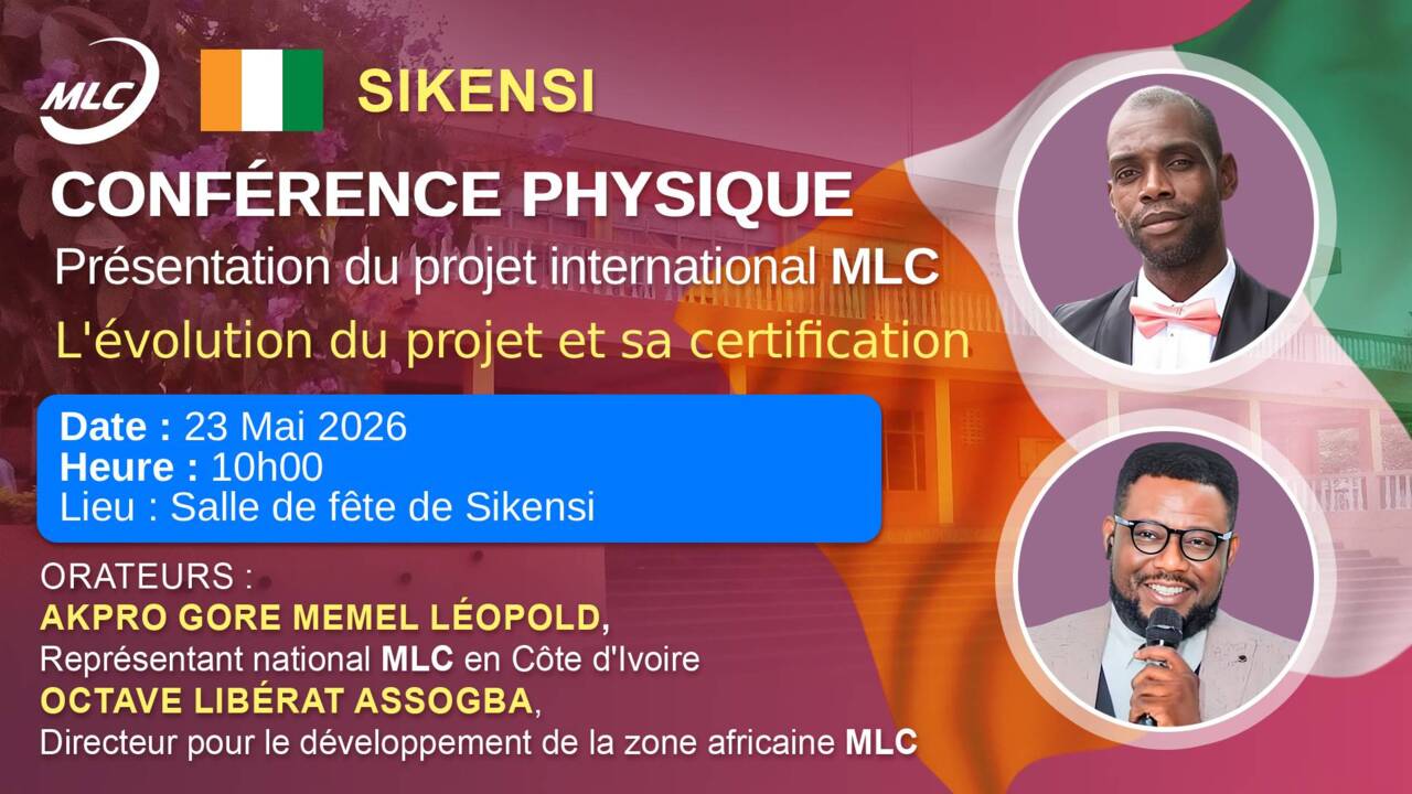 Sikensi. Сonférence présentation du projet MLC. L'évolution du projet et sa certification