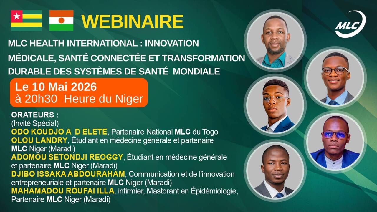 Webinaire.  MLC Health International : Innovation médicale, santé connectée et transformation durable des systèmes de santé  mondiale