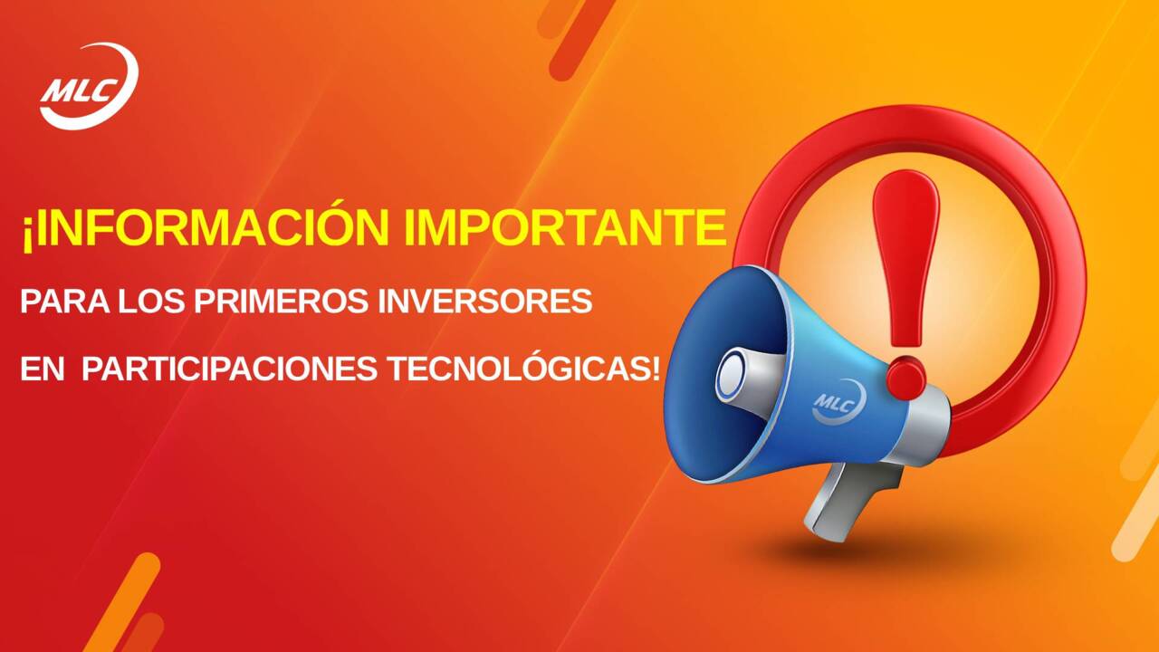 ¡Información importante para los primeros inversores en participaciones tecnológicas!