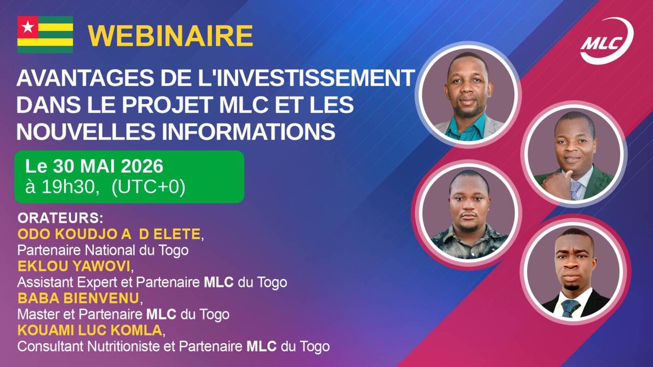 Webinaire . Avantages de l'investissement dans le projet MLC et les nouvelles informations