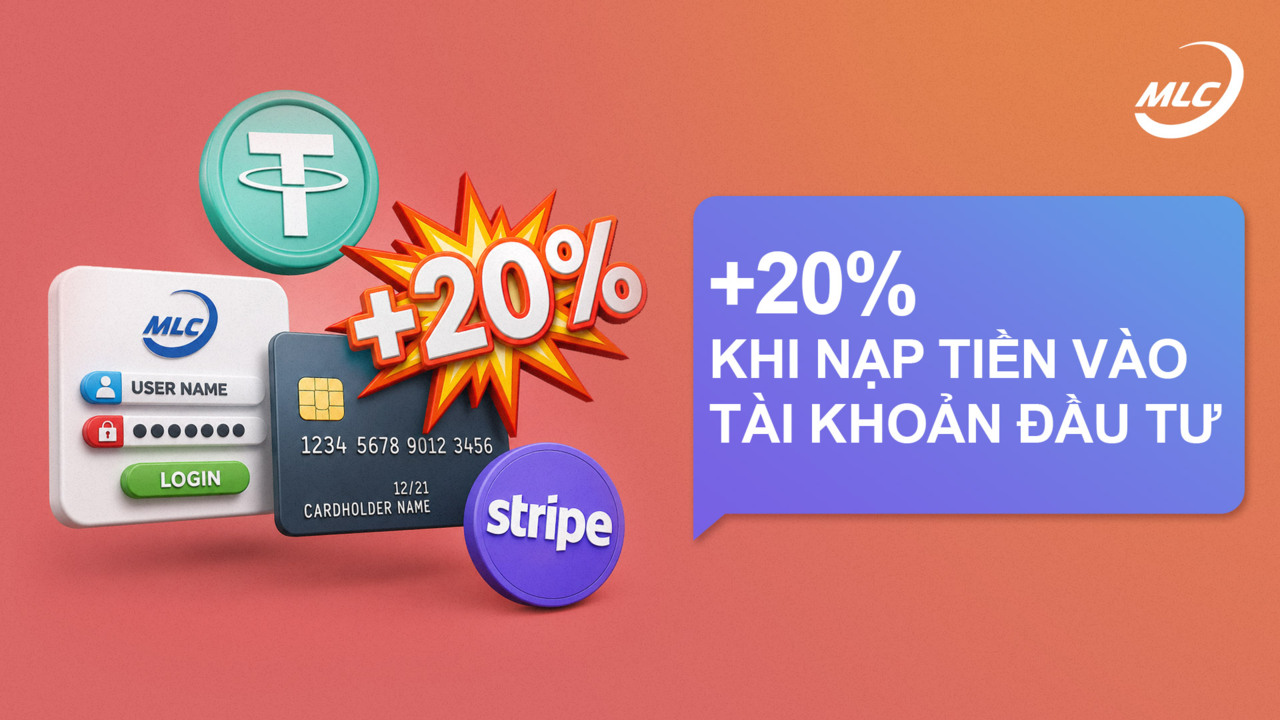 +20% khi nạp tiền vào tài khoản đầu tư