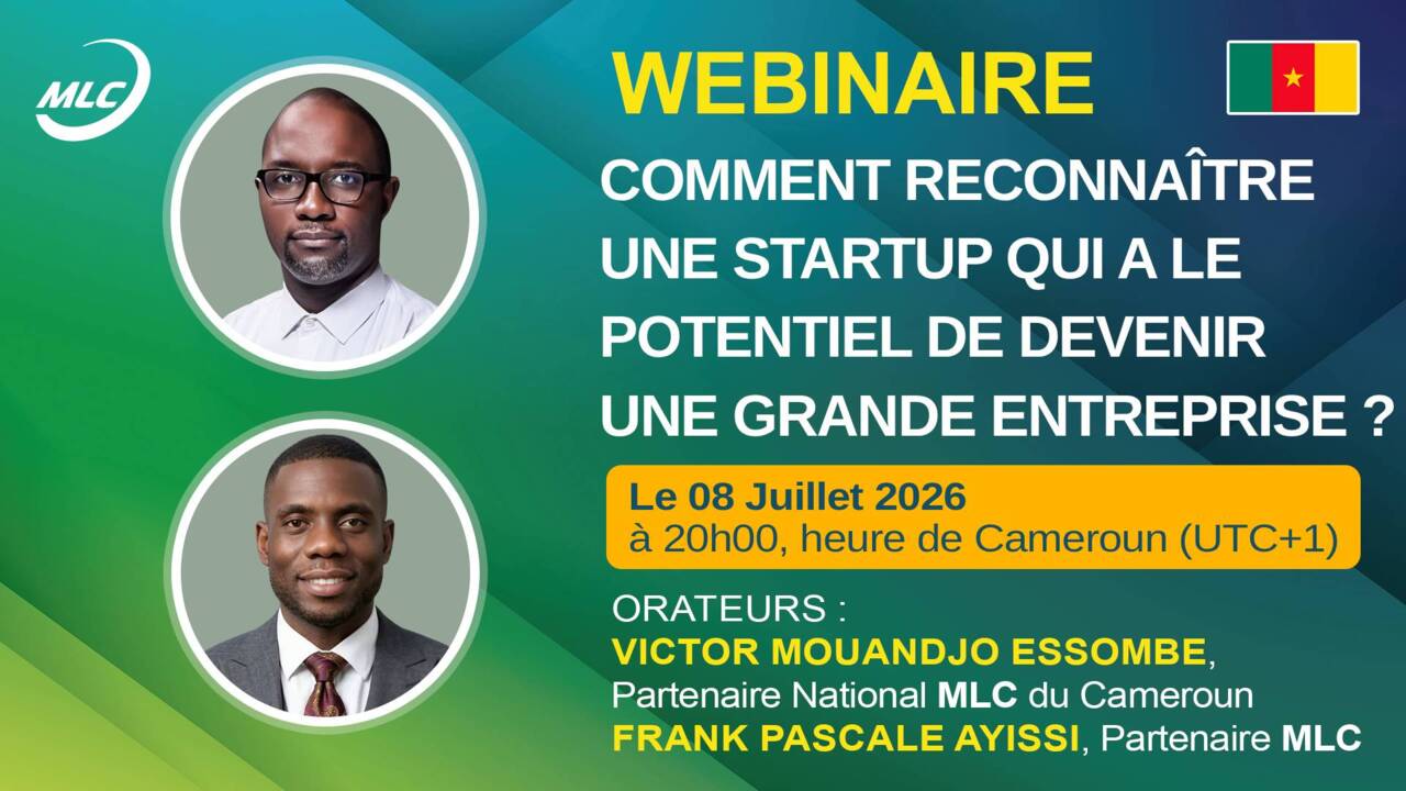 Webinaire.  Comment reconnaître une startup qui a le potentiel de devenir une grande entreprise ?