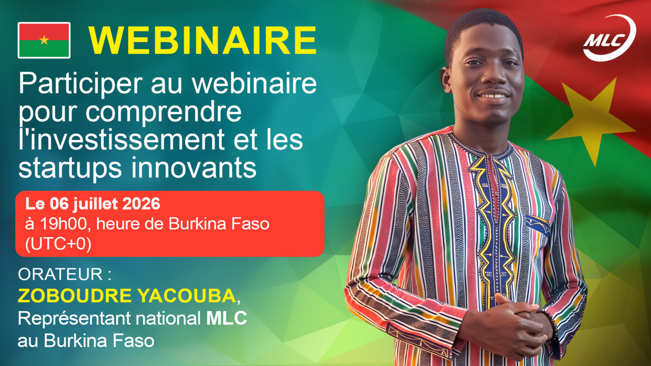 Webinaire.  Participer au webinaire pour comprendre l'investissement et les startups innovants