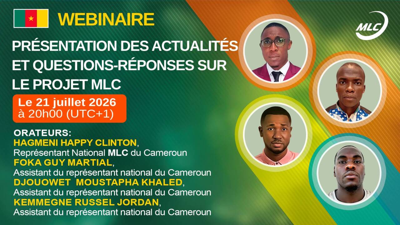 Webinaire. Présentation des actualités et questions-réponses sur le projet MLC