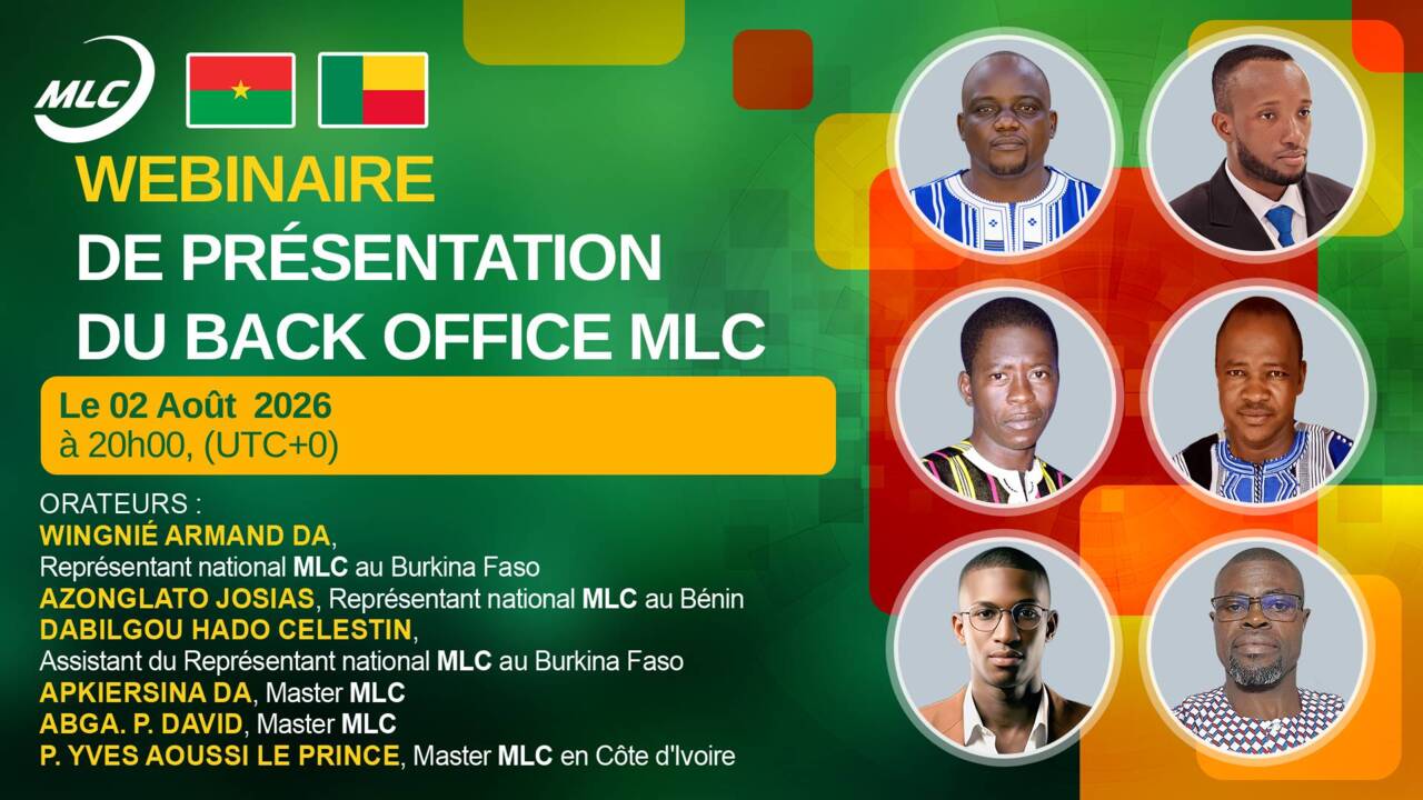 Webinaire de présentation du back office MLC