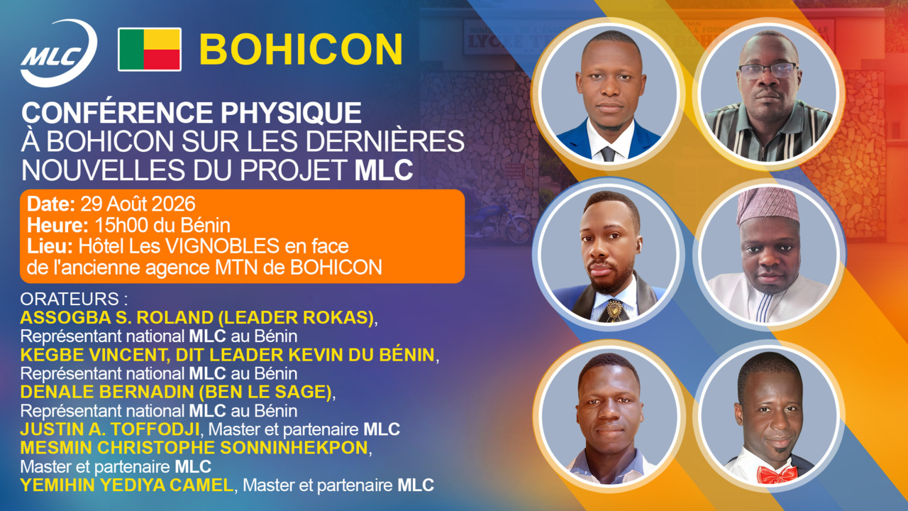 CONFÉRENCE PHYSIQUE À BOHICON SUR LES DERNIÈRES NOUVELLES DU PROJET MLC