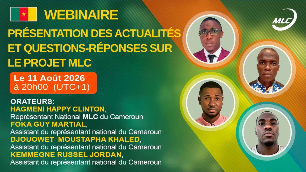 Webinaire. Présentation des actualités et questions-réponses sur le projet MLC