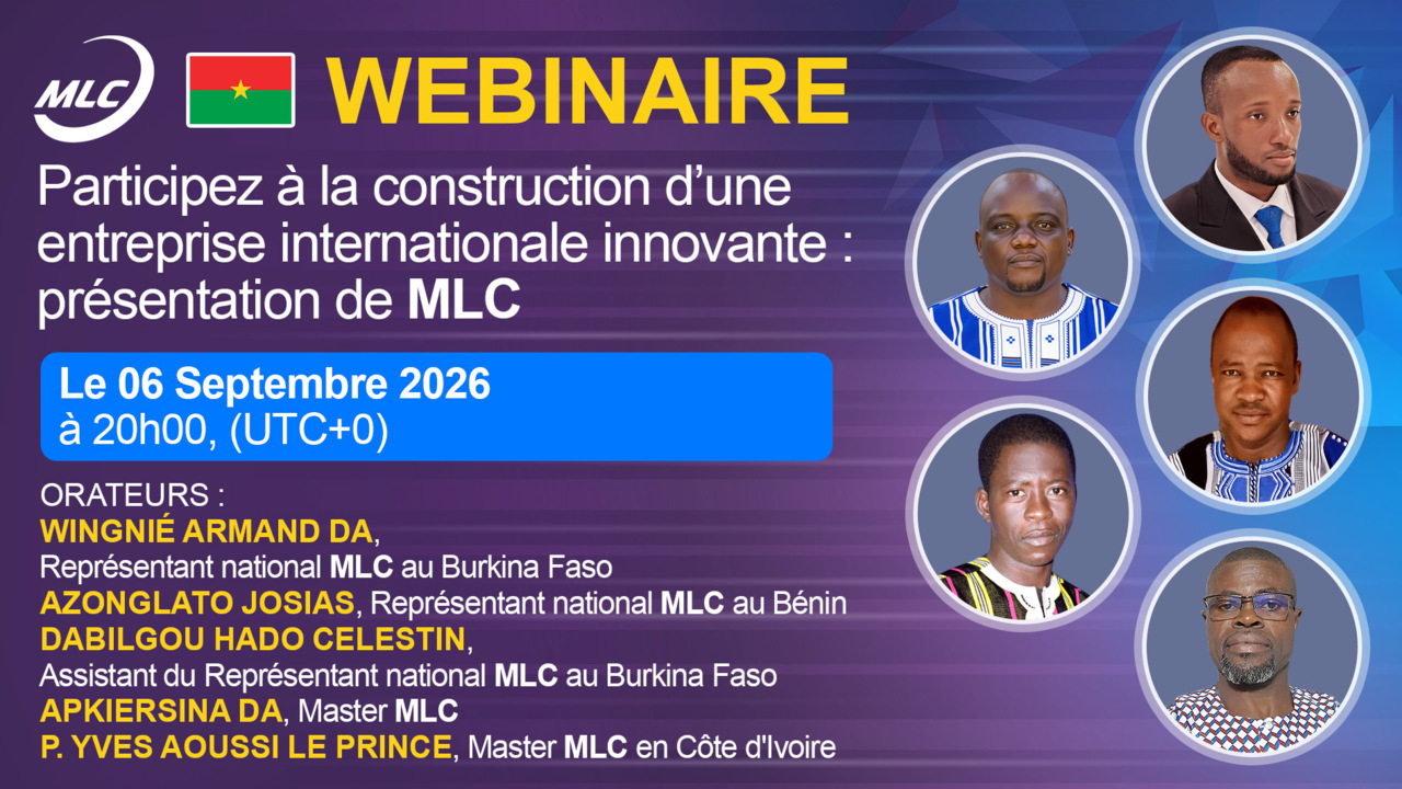 Webinaire. Participez à la construction d’une entreprise internationale innovante : présentation de MLC