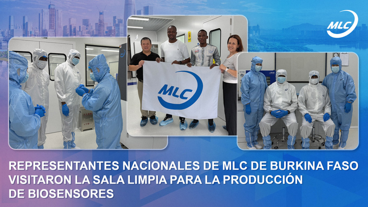 Representantes nacionales de MLC de Burkina Faso visitaron la sala limpia para la producción de biosensores