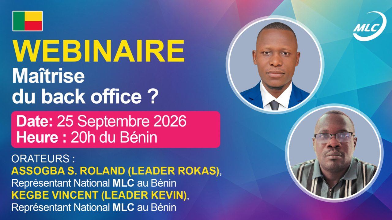 Webinaire. Maîtrise du back office ?