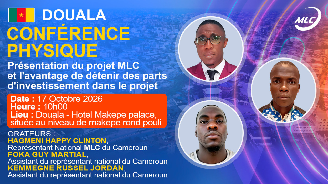 Douala.  Présentation du projet MLC et l'avantage de détenir des parts d'investissement dans le projet