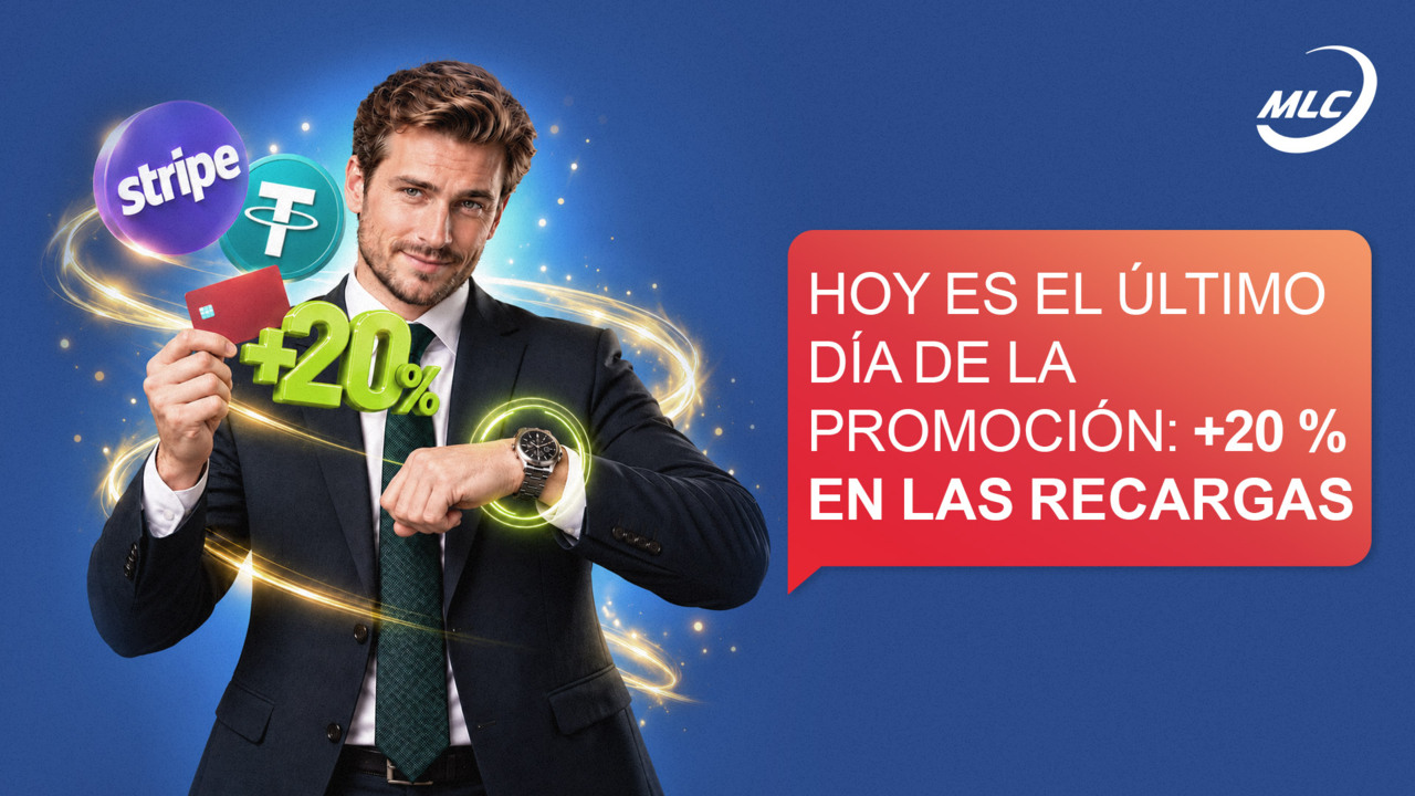 Hoy es el último día de la promoción: +20 % en las recargas