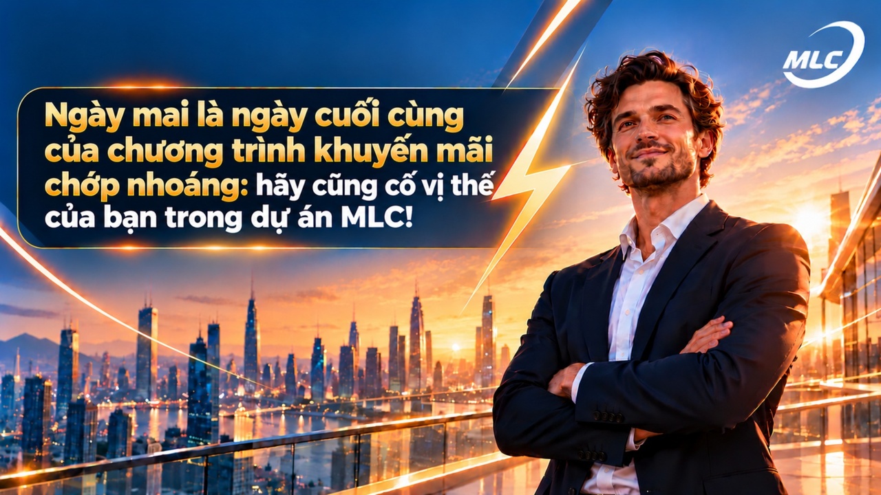 Ngày mai là ngày cuối cùng của chương trình khuyến mãi chớp nhoáng: hãy cũng cố vị thế của bạn trong dự án MLC!